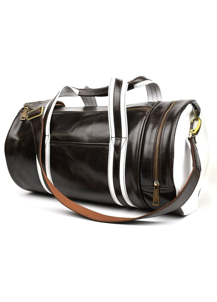 Спортивна шкіряна сумка люкс класу GCof-5565-4lx кавова TARWA (364963447)