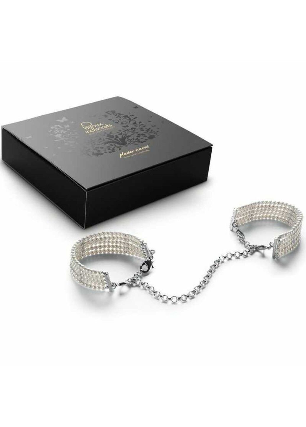 Браслети-наручники PLASIR Nacre білий перл Indiscrets Bijoux (289783955)