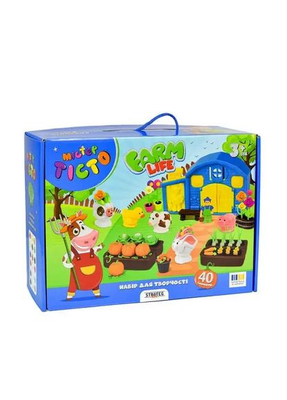 Тісто для ліплення з аксесуарами, ігровий набір Містер Тісто для творчості Strateg (371646469)