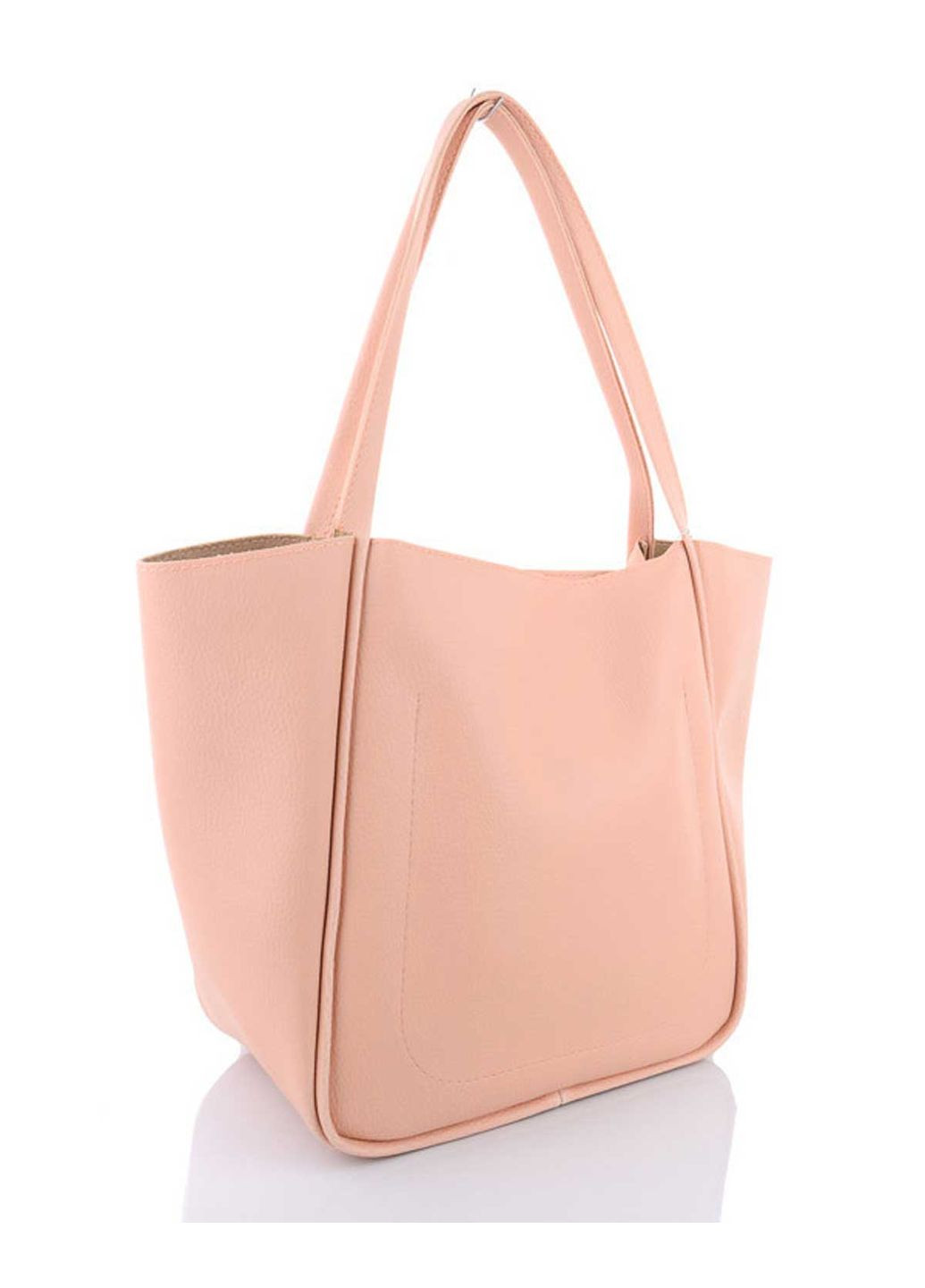 Женская сумка Абби пудровая экокожа молодежная мягкая с молнией одно отделение ProDobro (367265723)