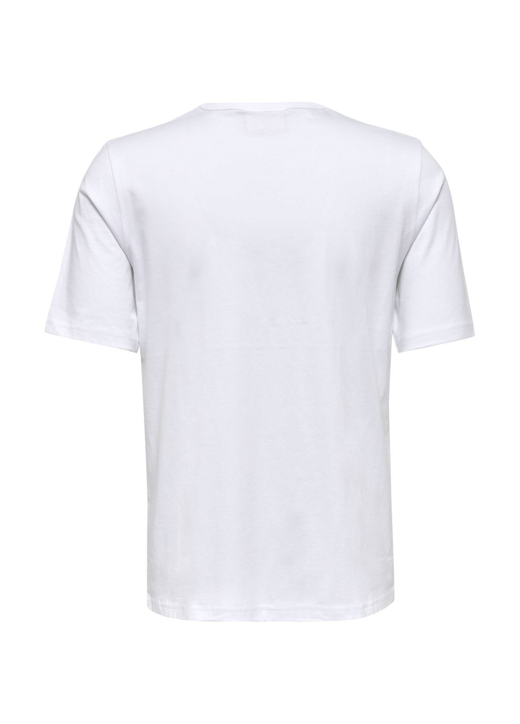 Біла футболка з логотипом для чоловіка 216027 білий Hummel