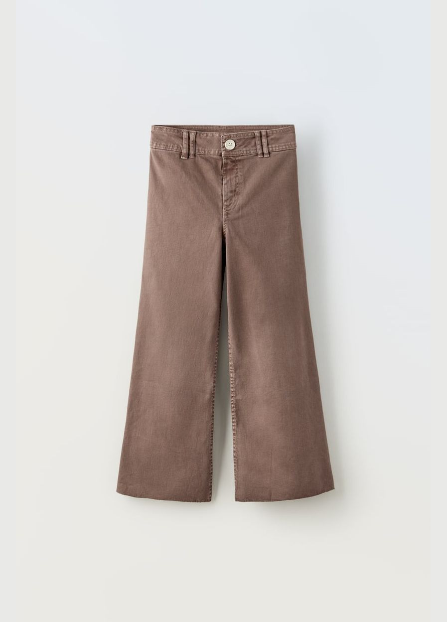 Светло-коричневые демисезонные джинсы Zara