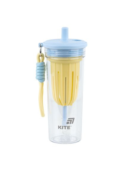 Пляшка для води (K25-1219-3) Kite 650 мл, жовто-блакитний (369881734)