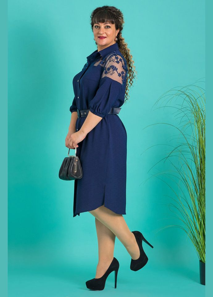 Синя плаття 14327 Alenka Plus