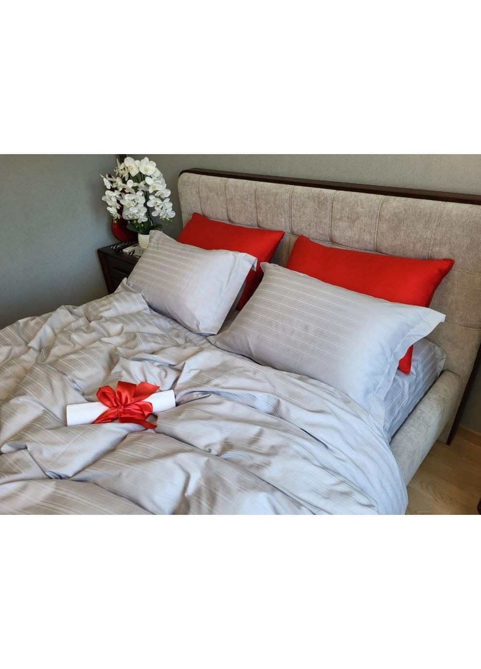 Мульти страйп сатин, PREMIUM Полуторный размер, наволочки 70/70 No Brand (364218780)