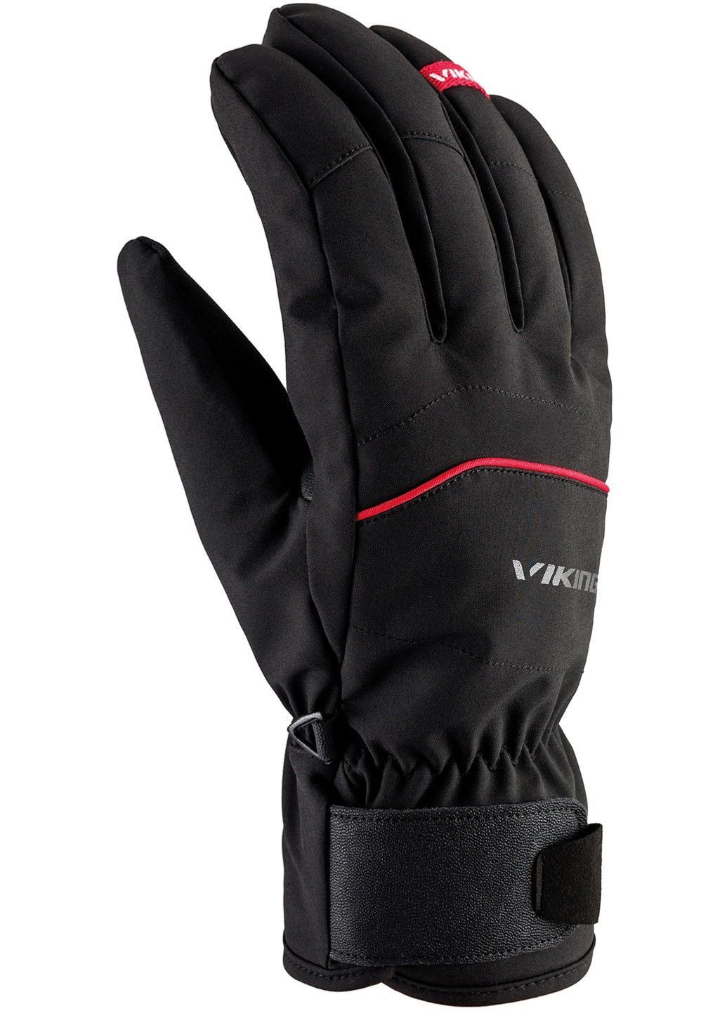 Рукавички гірськолижні Solven чоловічі чорно/червоні - 110/23/7558 - 8 Viking (369156912)