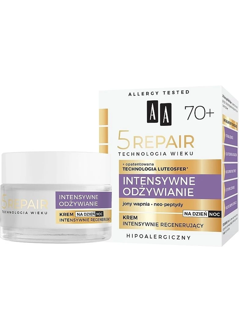 AA Интенсивно восстанавливающий крем для лица Cosmetics Age Technology 5 Repair Rich Day-Night Cream 70+ 50ml (2-934698) — Крем, (381607440)