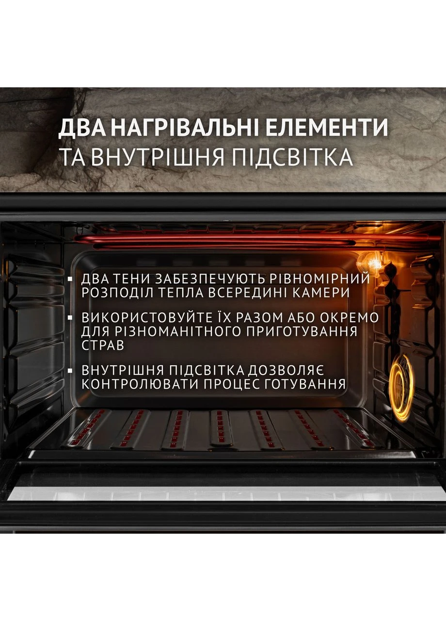 Електрична піч TRIMO 48 BLACK PERFELLI (399426488)