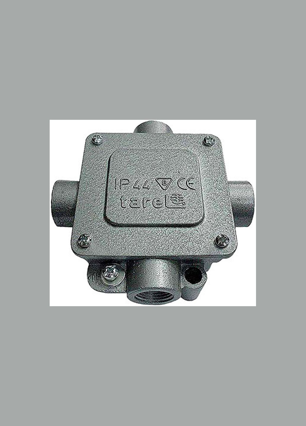 Розподільча коробка 137х155х53мм зовнішня 4 трубні вводи P21 з клемником 5х10мм.кв IP44 [027] алюміній E.NEXT (344539751)