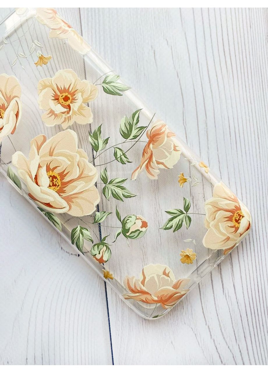 Прозорий чохол на Xiaomi Redmi Note 9T/Redmi Note 9 5G:: Квіти пастельні (принт 277) Creative (360666349)