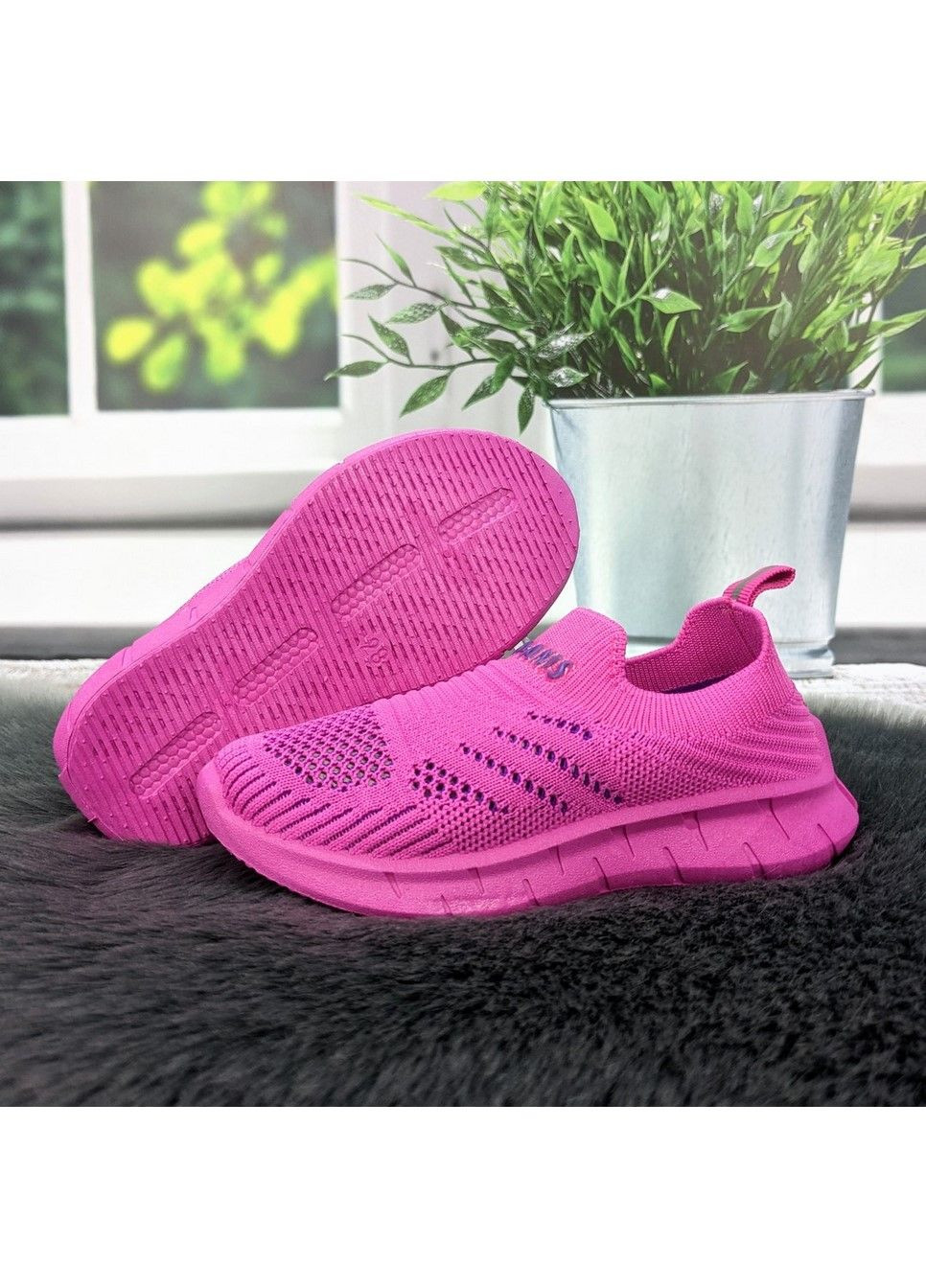 Малиновые мокасины тапочки детские Gipanis