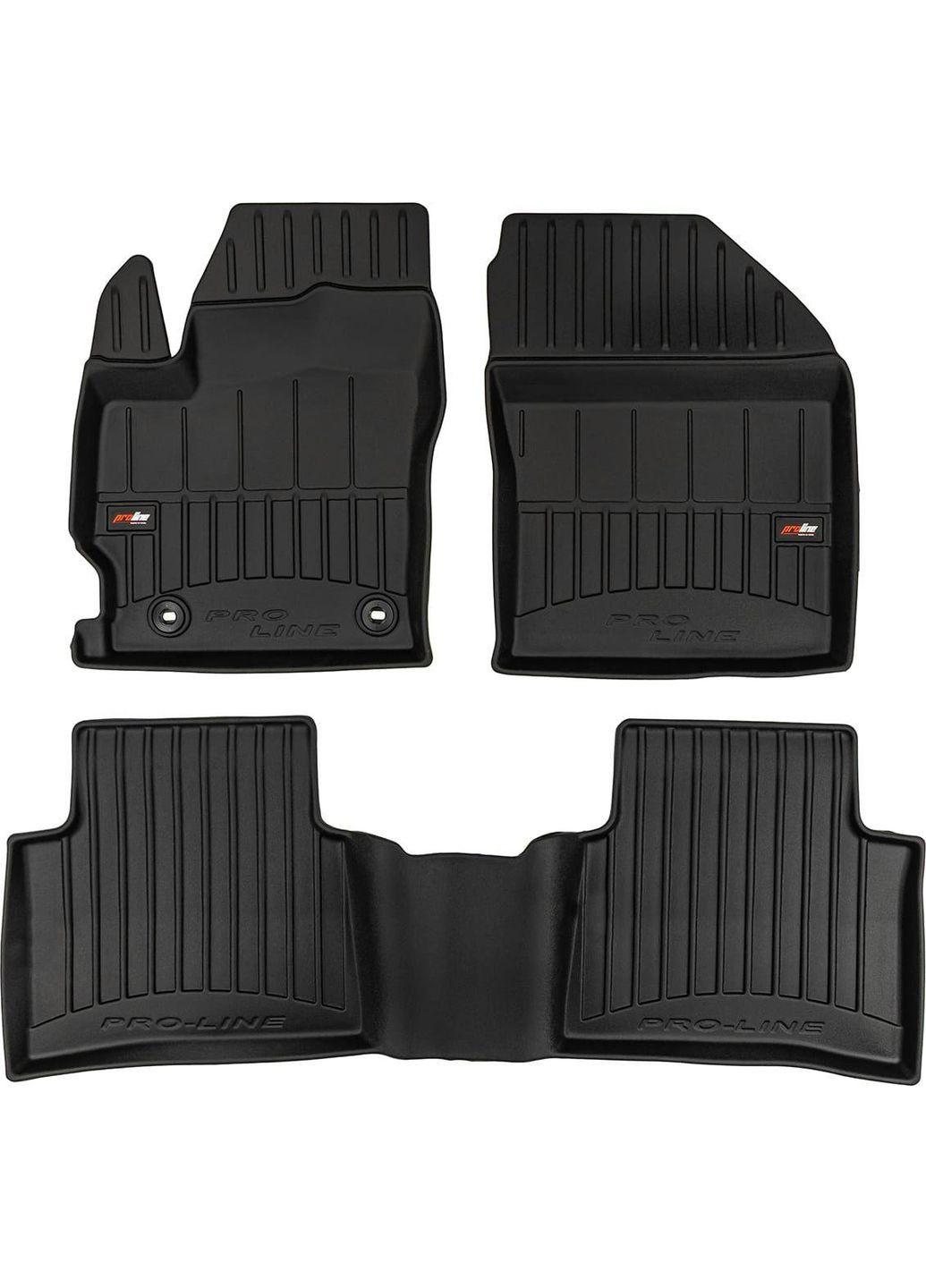 Резиновые коврики Proline 3D для Toyota Corolla (E210) 2018→ (универсал) (гидрид) (FG 3D800824) Frogum (361238765)