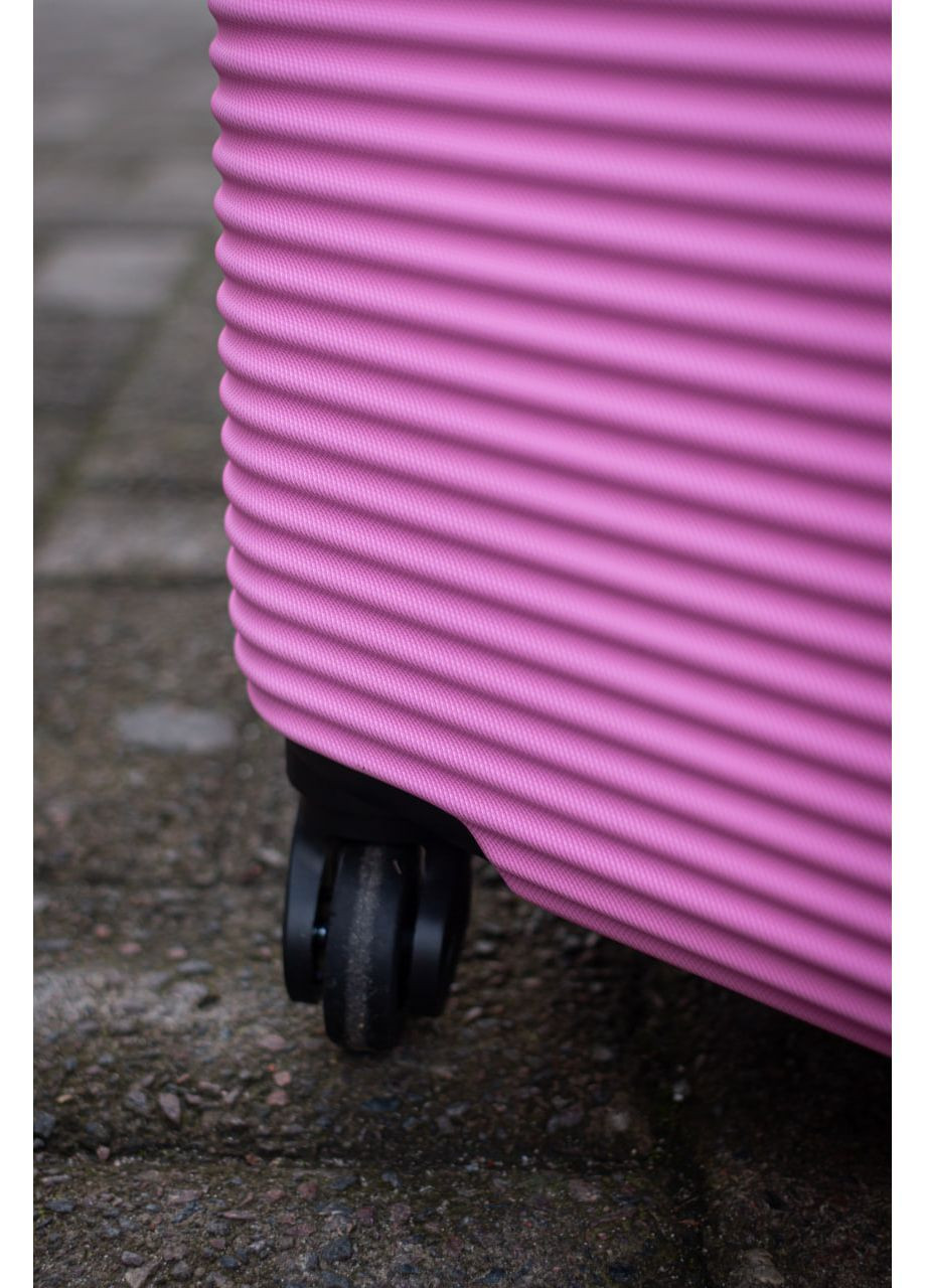 Валіза пластикова ручна поклажа XS, колір чорний Wings 5398 (365715884)