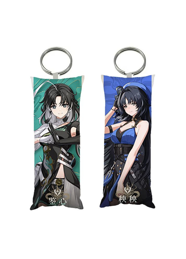 Брелок мини-дакимакура Грозовые волны Wuthering Waves WuWa двухсторонний 4х10 см (br0478) No Brand (327005718)