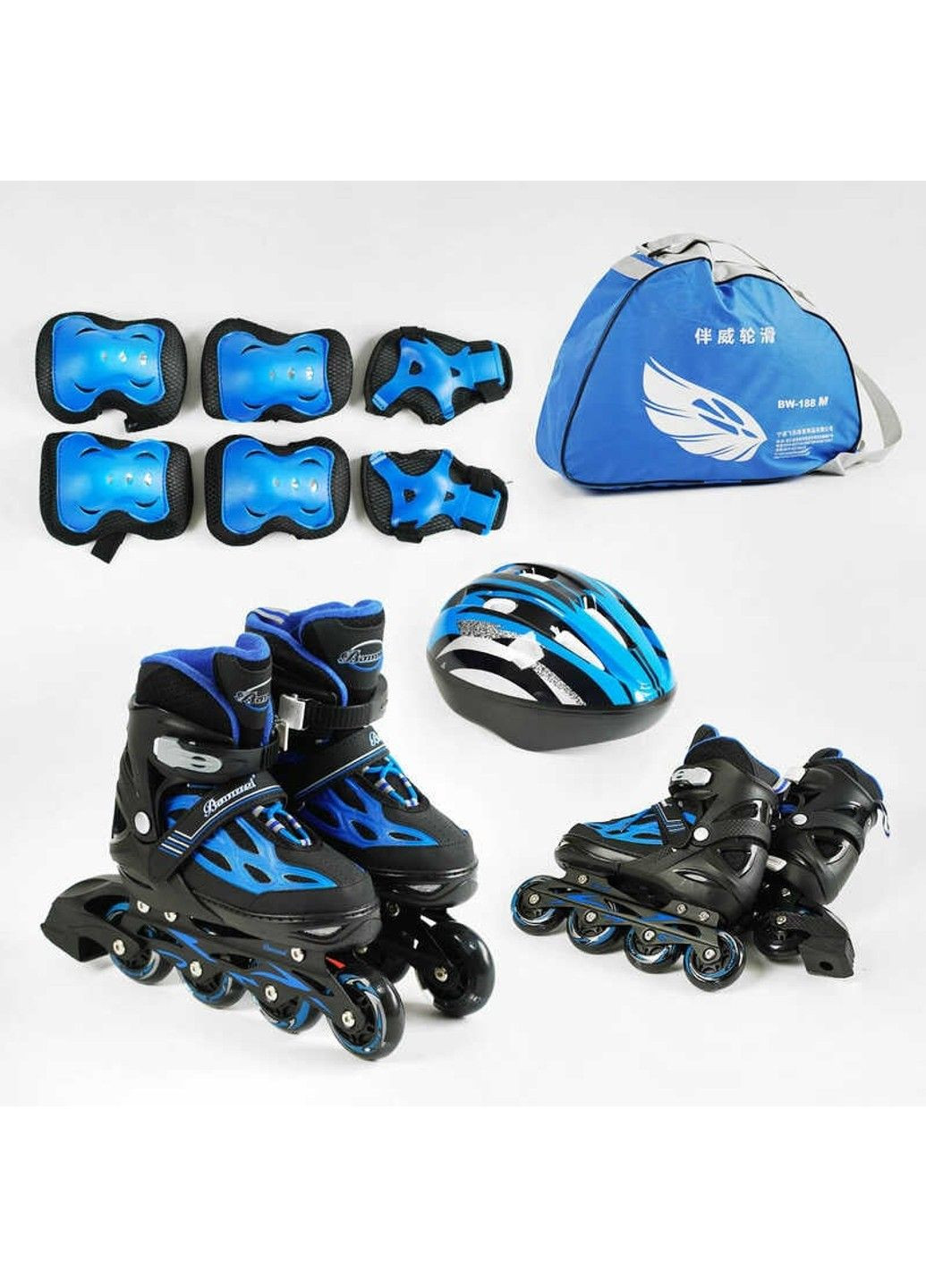 Ролики с защитой и шлемом Best Roller (324834434)