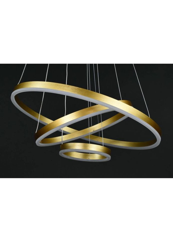 Люстра светодиодная подвесная LED светильник для квартиры на потолок лэд 27776 Золото 25-180х60х60 см. Sunnysky (324395912)