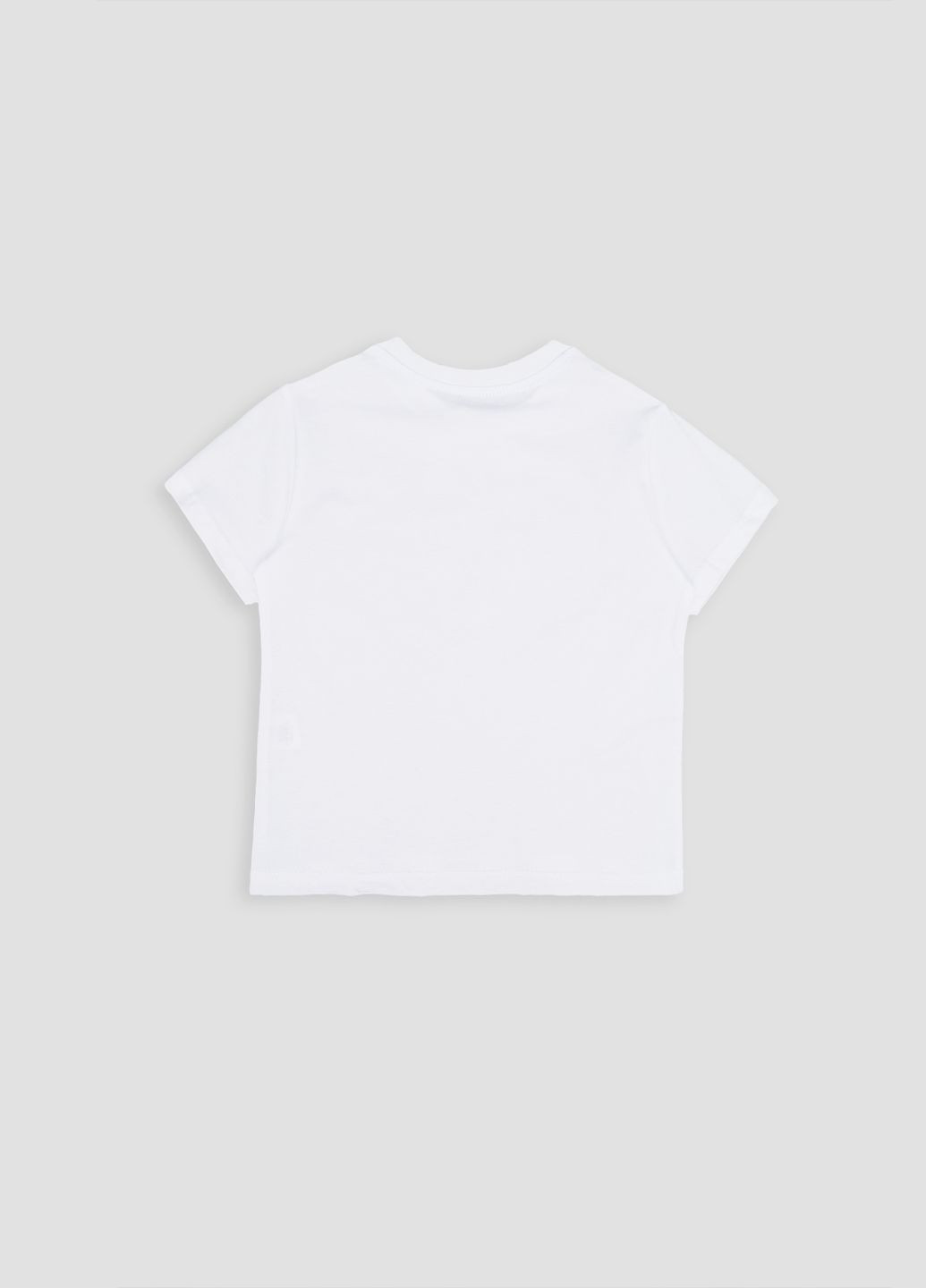 Белая вышиванка с коротким рукавом для девочки цвет белый цб-00251115 трикотаж (293940649)