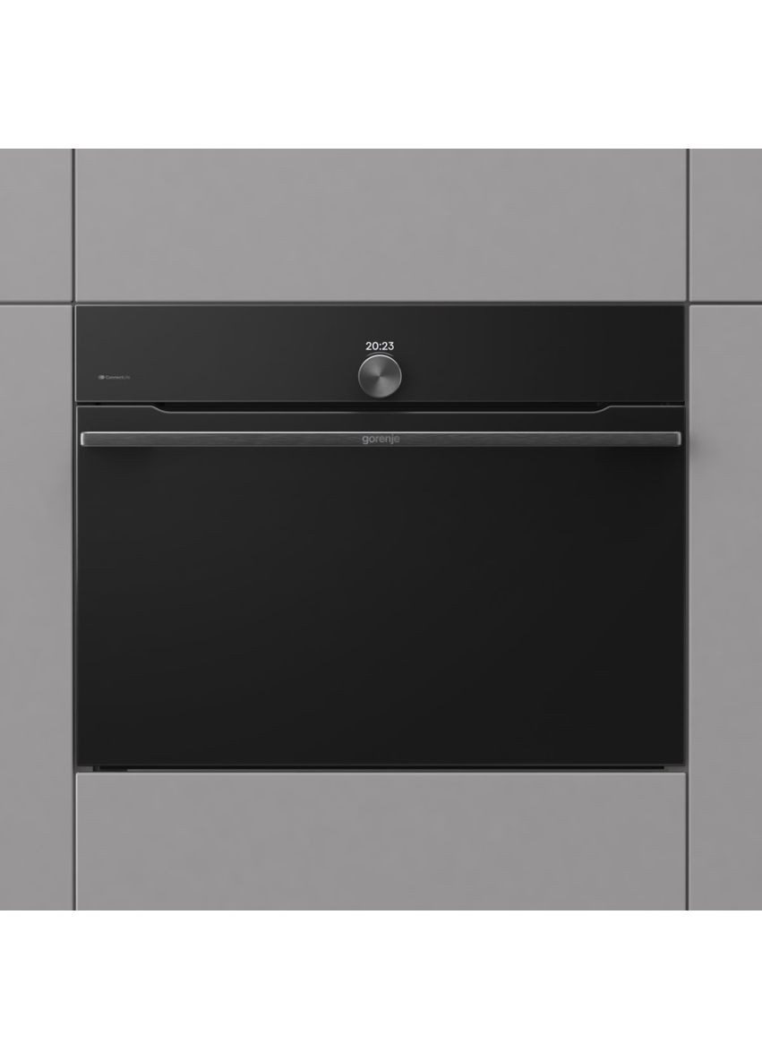 Духова шафа електрична компактна, 50л, A+, дисплей, Wi-Fi, ф-ція мікрохвиль, чорний Gorenje (363832932)