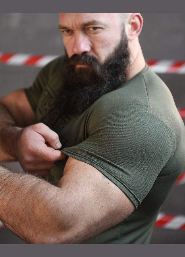 Тактическая потоотводящая футболка Пехота олива No Brand (317952478)