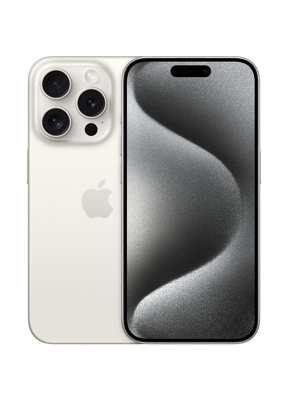 Смартфон APPLE iPhone 15 Pro 256GB White Titanium (2AMTQT3) (REF, A) e-SIM Breezy (355336474)