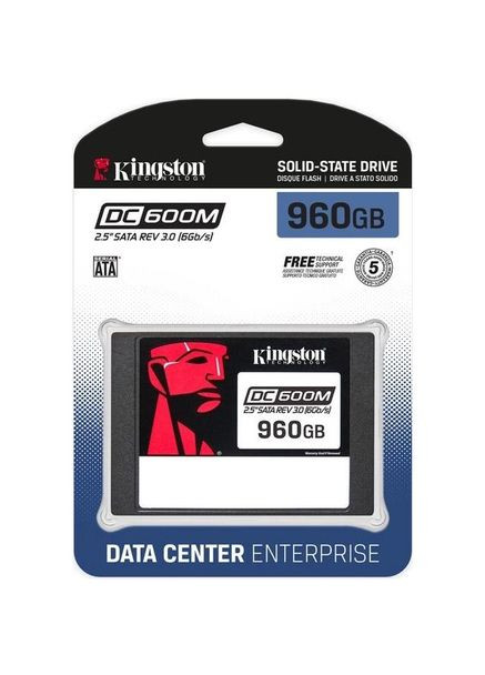 SSD накопичувач 2.5" 960GB SATA DC600M (SEDC600M/960G) Kingston (322936659)