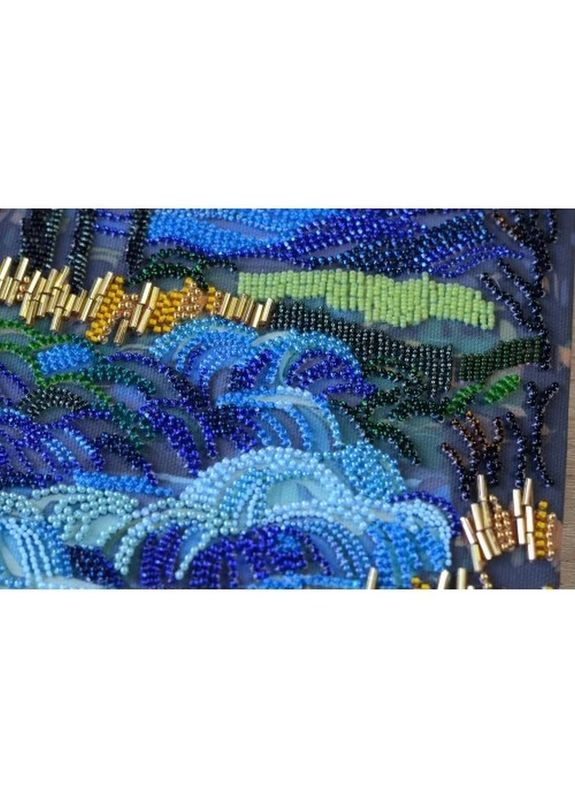 Набір для вишивання бісером "Там за водограєм" AB-908 на натуральному полотні Abris Art (367966469)