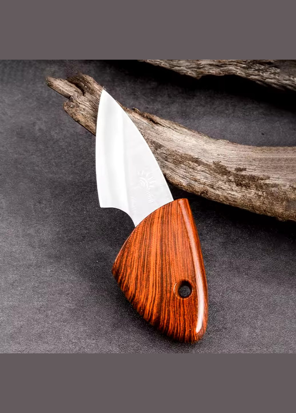 Компактный карманный нож-брелок с ножнами No Brand (316580408)