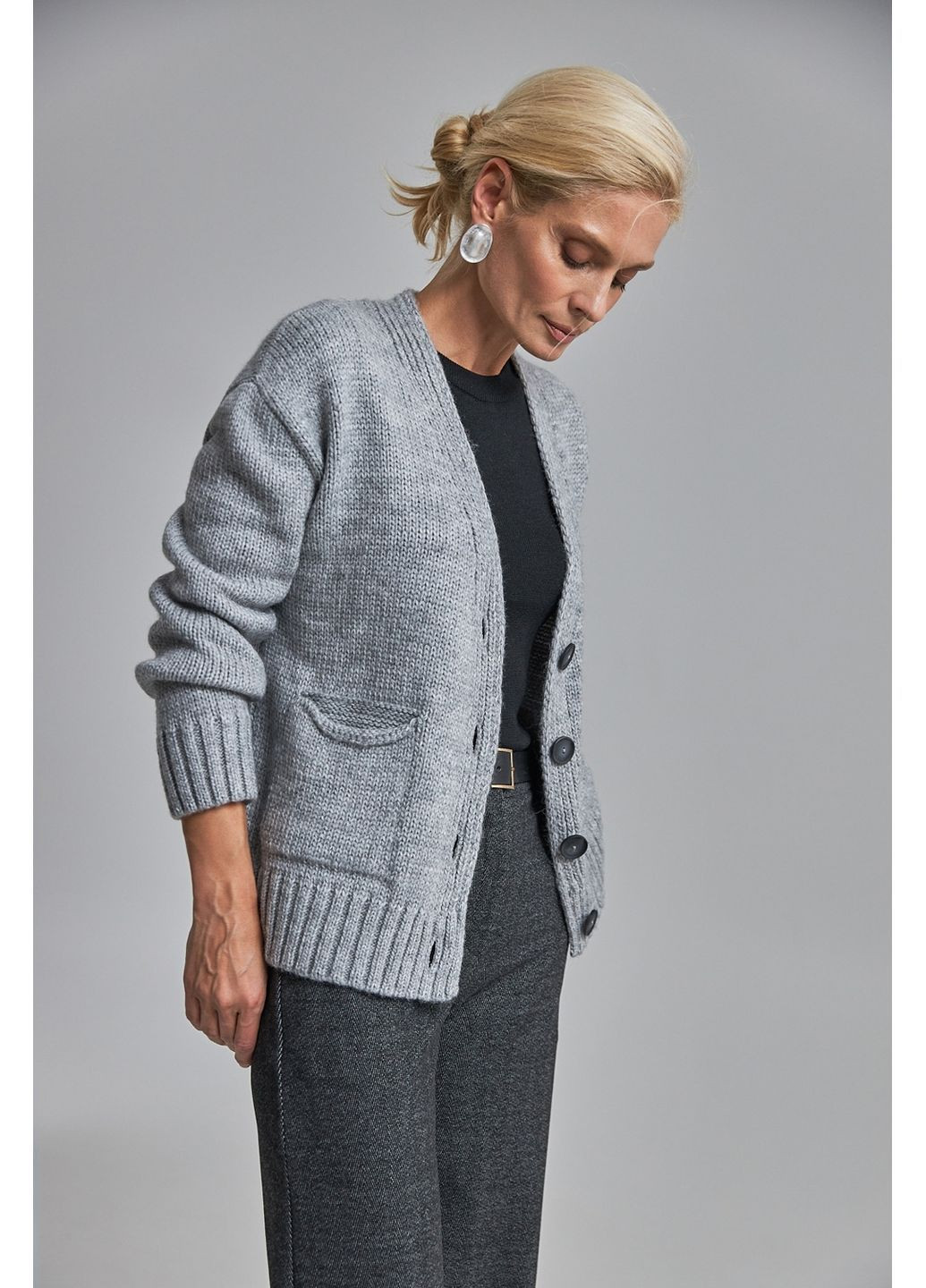 Серый кардиган Triko Bakh