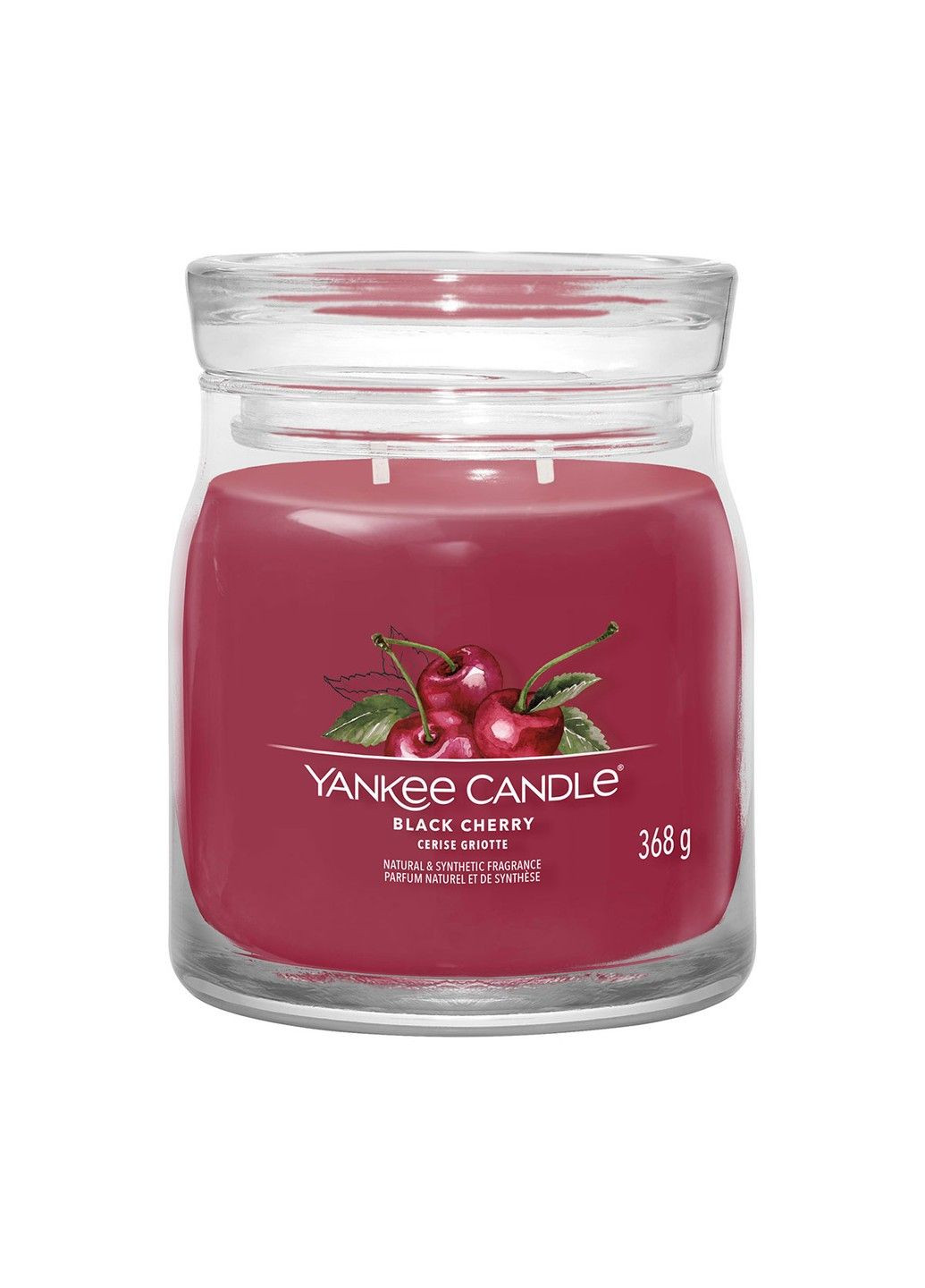 Ароматична свічка Black Cherry Medium Yankee Candle (280916899)