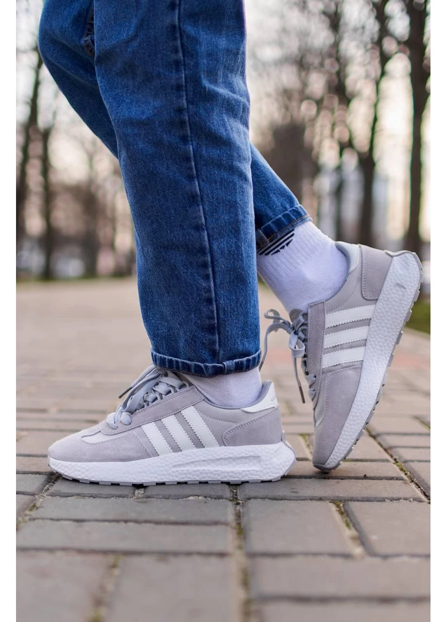Білі кросівки чоловічі nike retropy white grey v2 найк ретропі білі демісезон No Brand