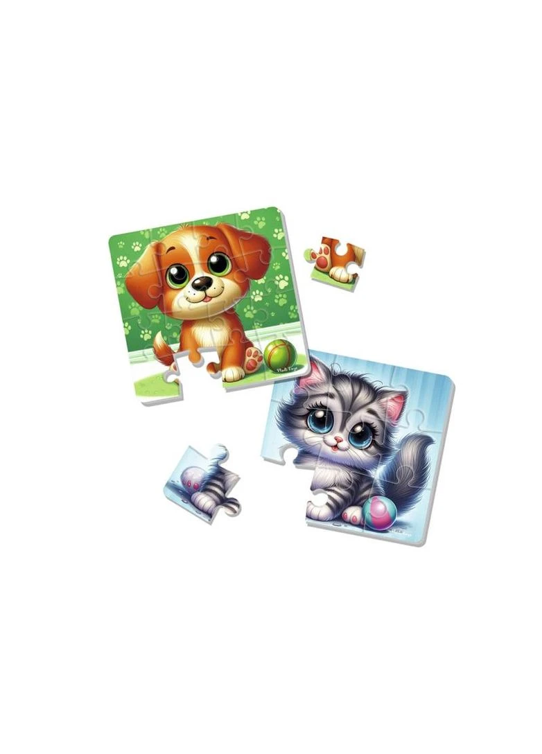 Мягкие пазлы "Котик и собачка" VT1102-37 Vladi toys (389889601)