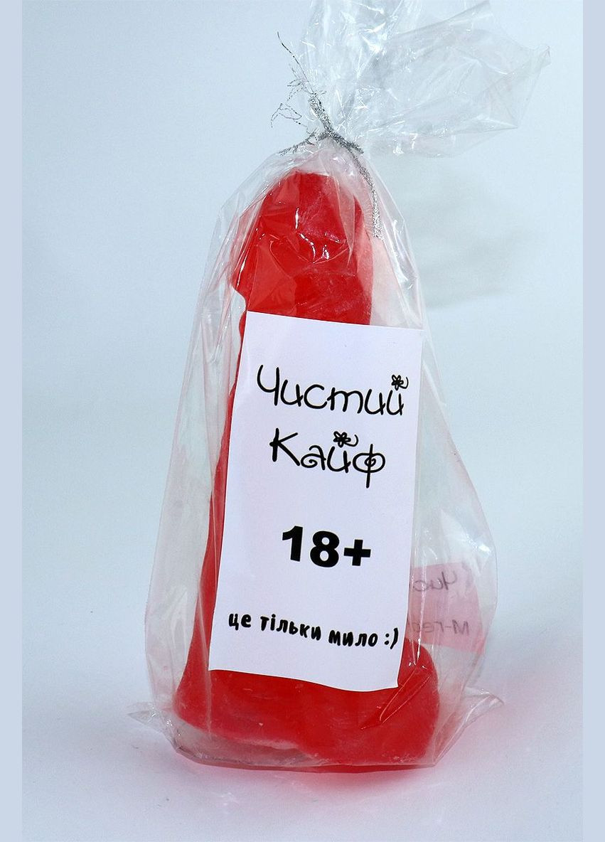 Крафтовое милочлен с присоской Красное L - CherryLove Чистый Кайф (282710571)