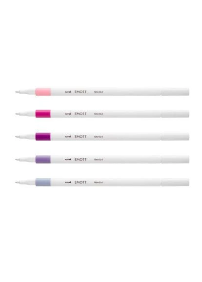Лайнер набор Emott Floral Color 0.4 мм 5 цветов (PEM-SY/5C.07FC) UNI набір Emott Floral Color 0.4 мм 5 кольорів (401193701)