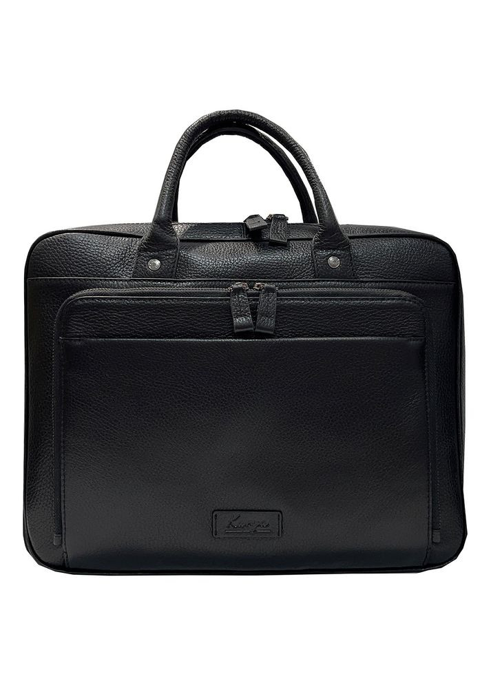 Сумка для документов кожаная черная (Д/Ш/В) 36/8/28 (см) Karya (336377843)