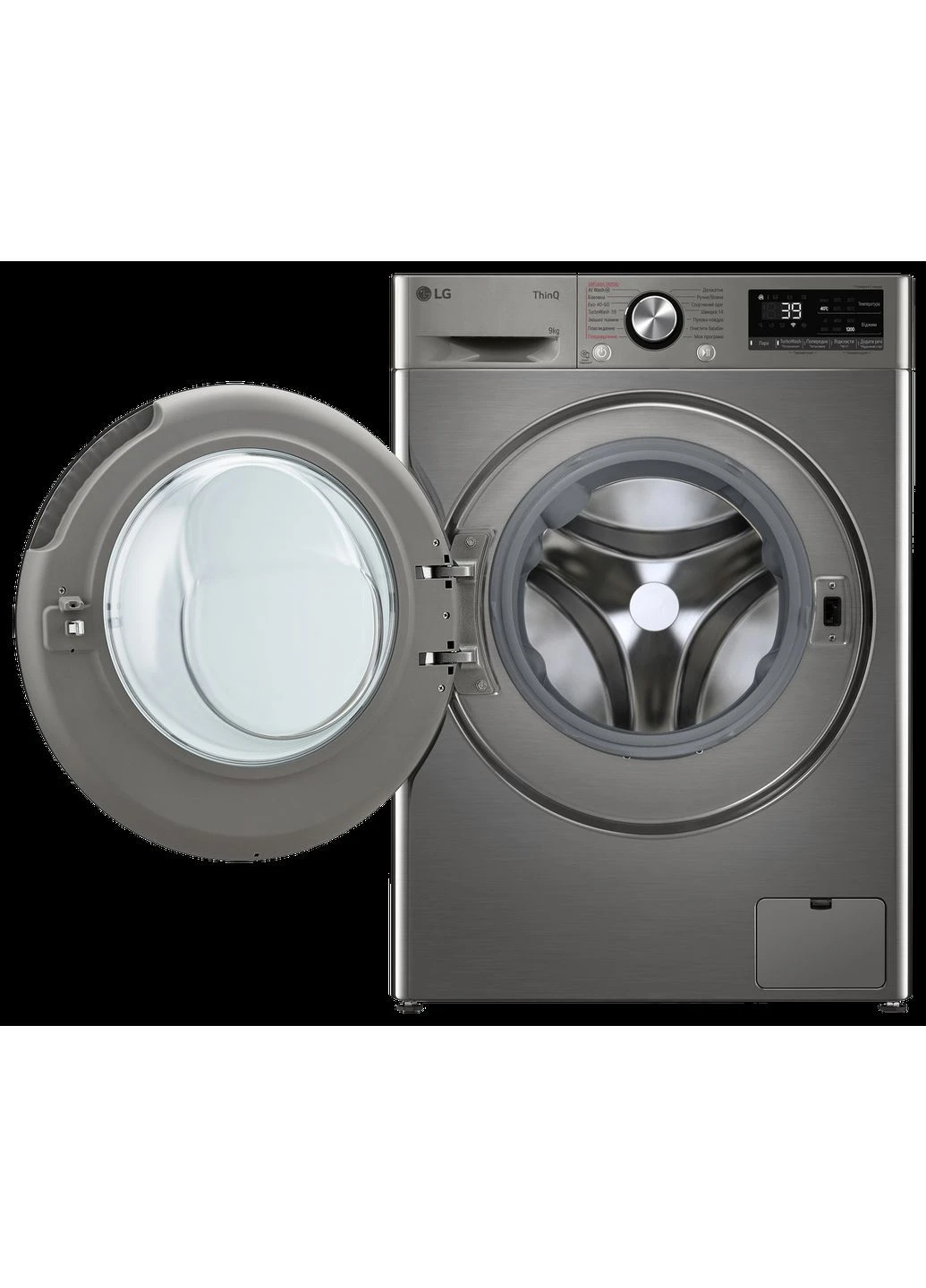 Пральна машина F2Y7FS5P 9 кг фронтальна інверторна А LG (402288062)