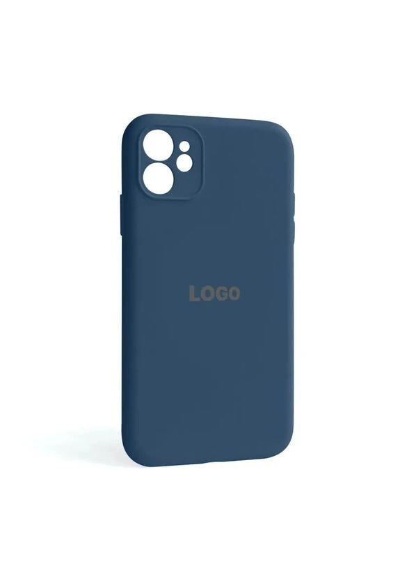Силиконовый чехол для Apple iPhone синий, закрытая камера. No Brand 11 (393473512)