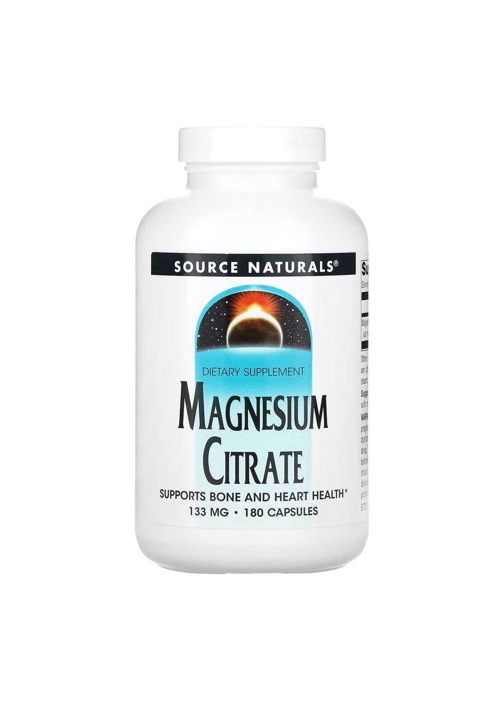 Цитрат магния, 133 мг, 180 капсул Source Naturals (347600116)