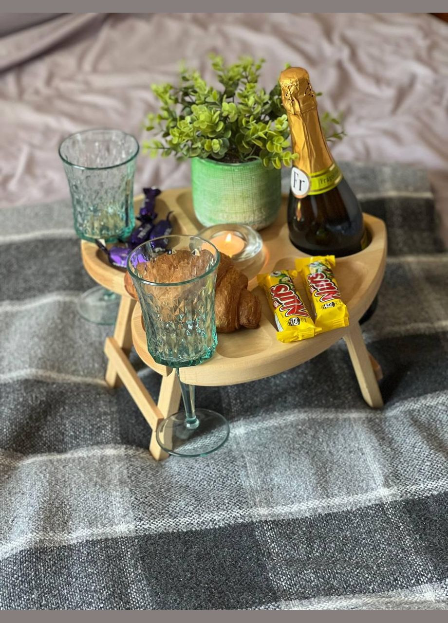 Деревянный винный столик D-35 дуб, ясень (ст-56) HM furnitura (330605586)