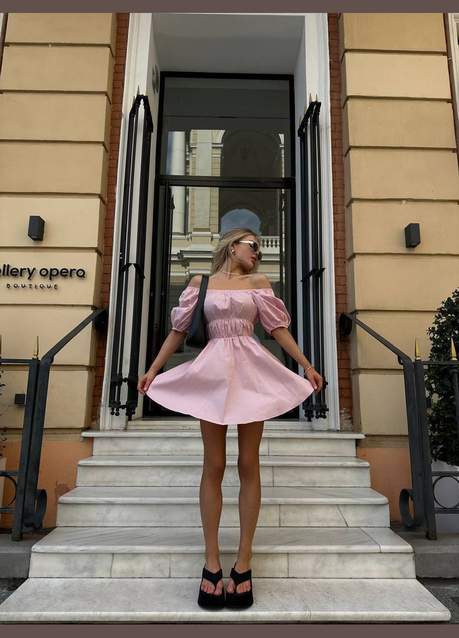 Рожева повсякденний, святковий жіноча сукня міні Avanti однотонна