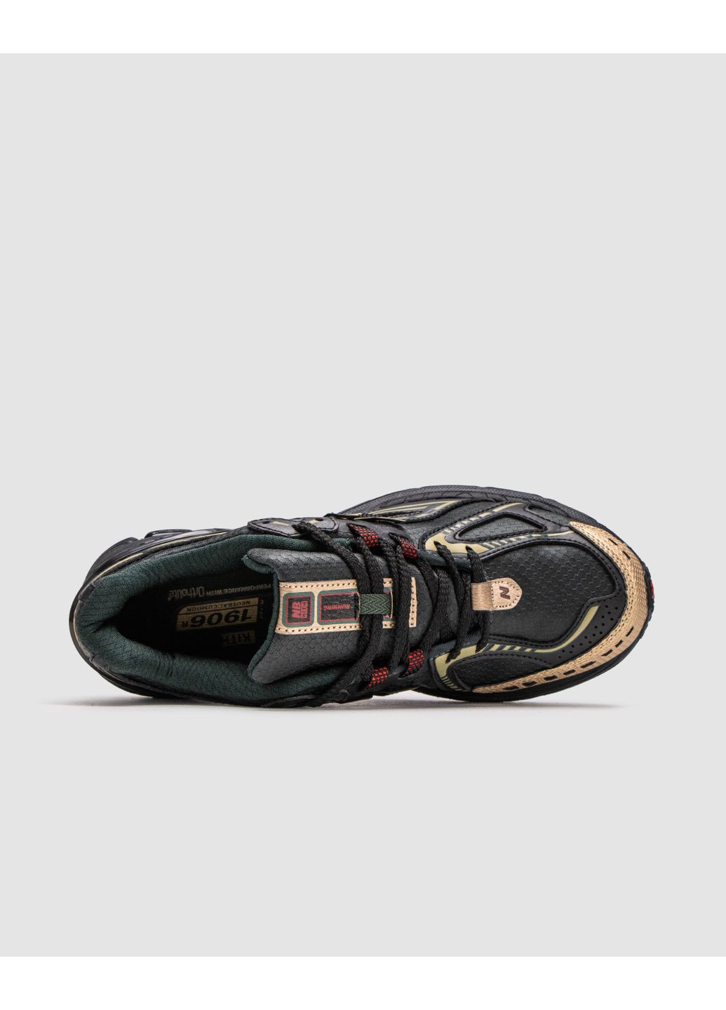 КРОССОВКИ ЖЕНСКИЕ NEW BALANCE KITH X 1906R BLACK / BROWN НЬЮ БЕЛАНС 1906R No Brand чёрные демисезоны (368862159)