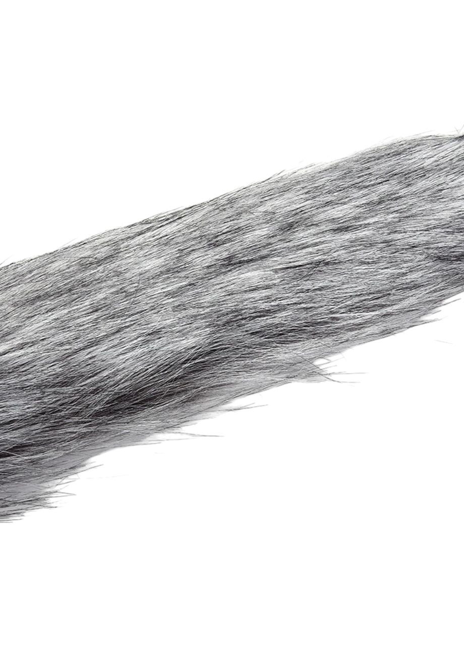 Анальная пробка лисы, пробка для ануса хвост лисы серого цвета, втулка анальная China (326598699)