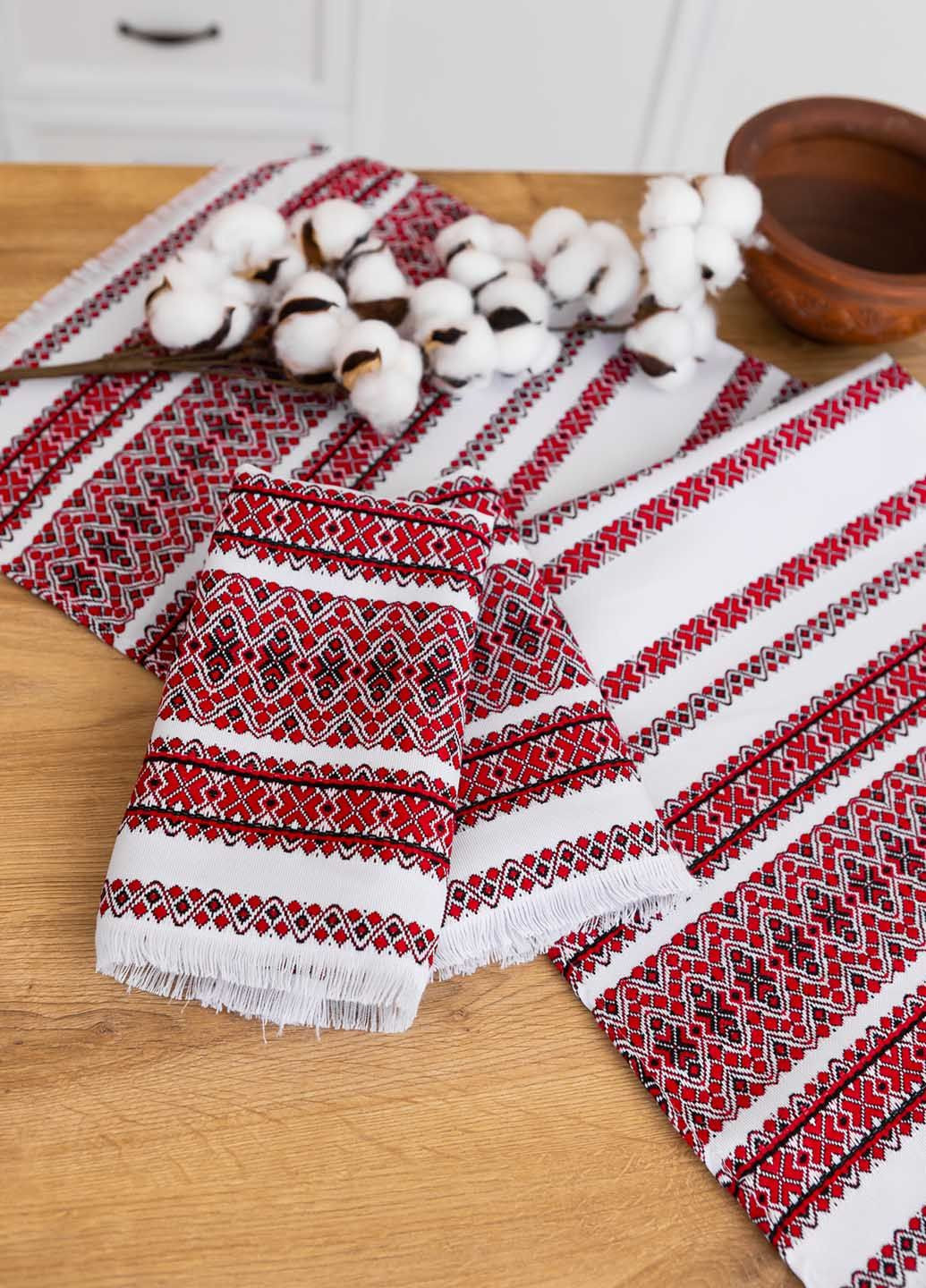 Рушник вишитий з українським орнаментом 75х35см (анс6135) Homedec орнамент комбінований