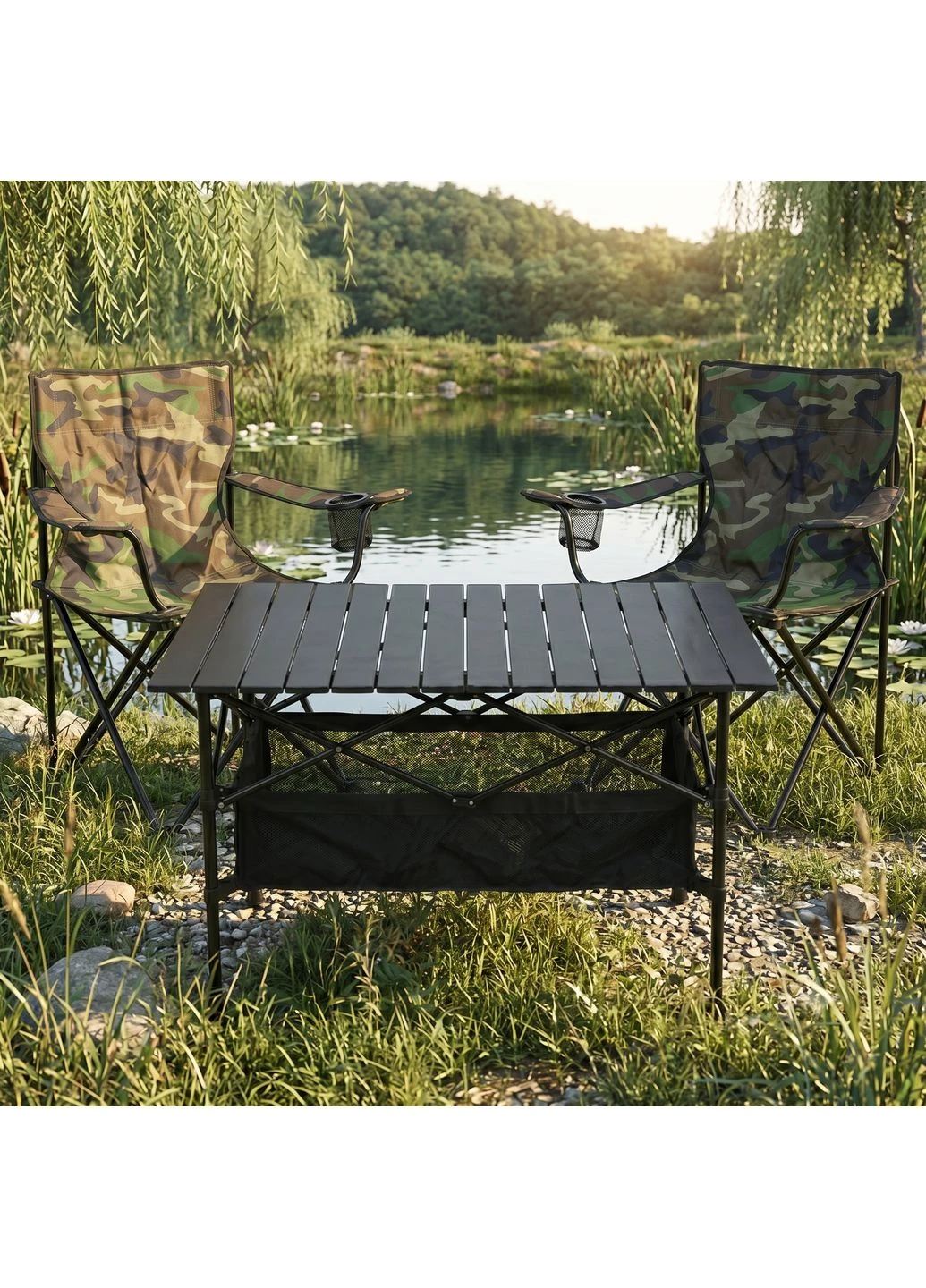 Комплект туристический - стол 93x55x50 см и 2 кресла Lite Military LEOBRO (398233866)