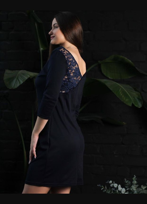 Синее праздничный платье женское hc (h001-8170-065) Be in fashion