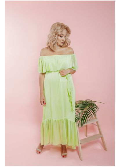 Желтое платье 1705 0106 в стиле ампир Dianora