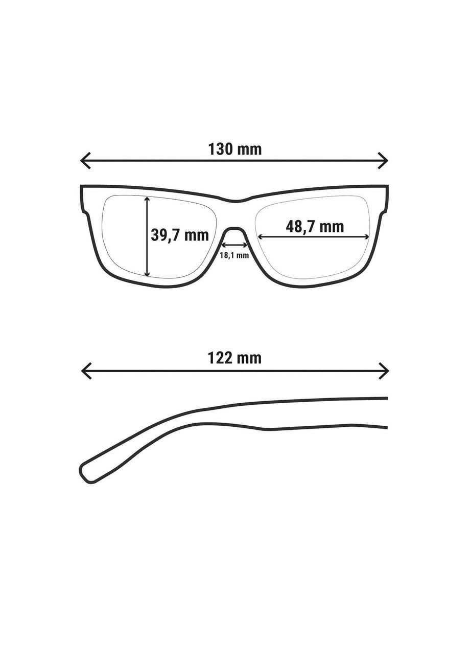 Солнцезащитные очки MH T140 для туризма категории 3 для детей 10 лет Quechua (315726365)