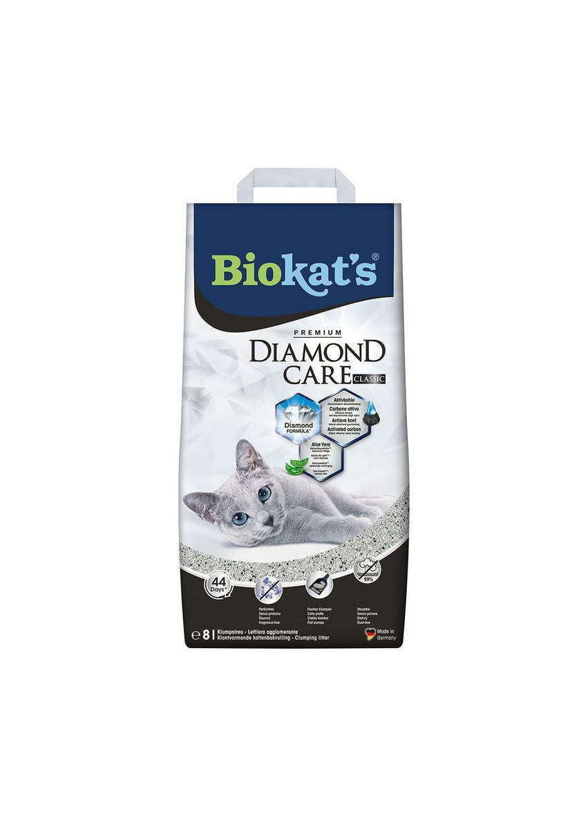 Наполнитель бентонитовый Biokats Diamond Classic 8 литров Biokat's (292257701)
