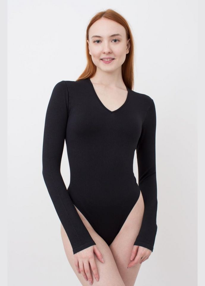 Боді лонгслів жіночій безшовний в рубчик Giulia BODY LONG SLEEVE RIB (296470203)