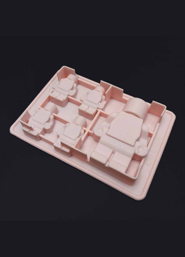 Силиконовая форма "Человека" розовая 16,5 x 11,5 см 001 SNS (323483352)