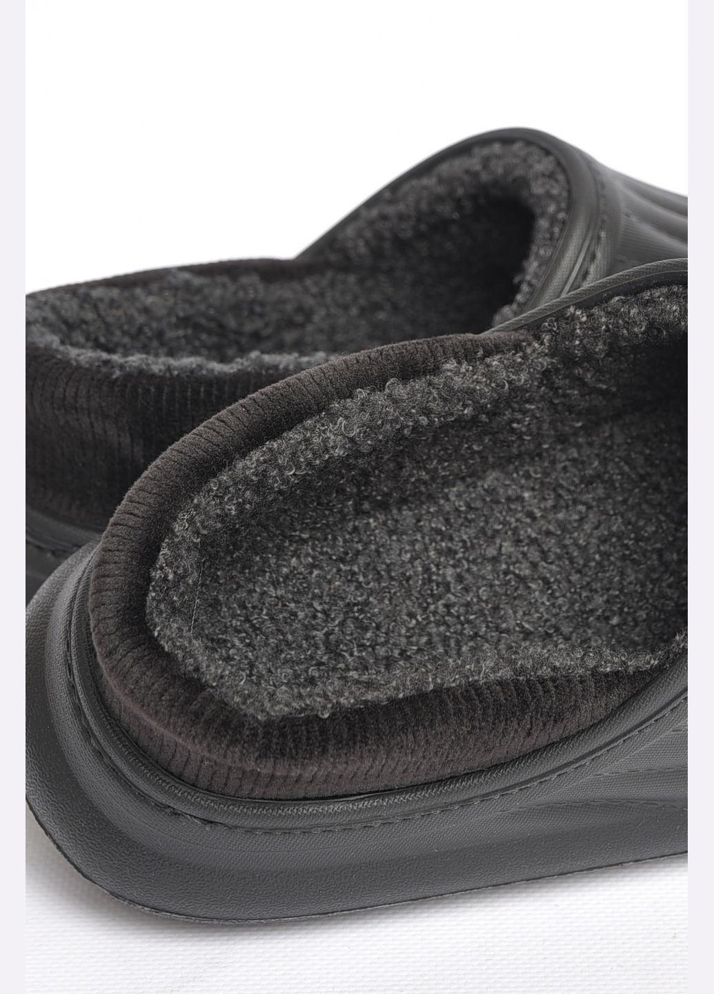 Галоши мужские на меху черного цвета Let's Shop (302660415)